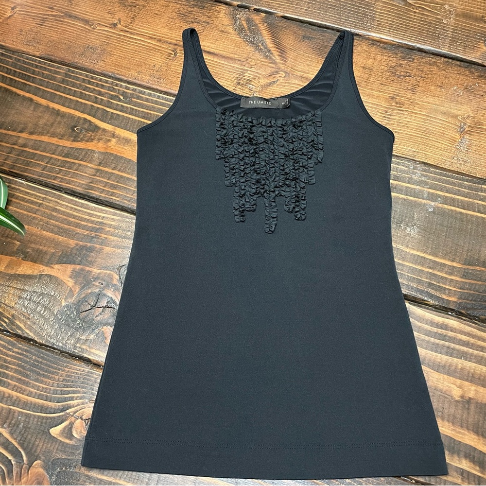 *SALE* 🖤Vintage Y2K The Limited Black Detailed Tank Top XS🖤 - Picture 2 of 8